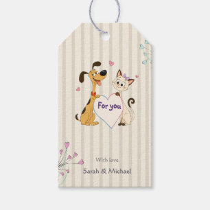 Dog & Cat Gender Reveal Gift Tags