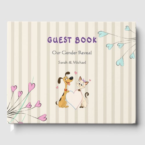 Dog & Cat Gender Reveal Guest Book