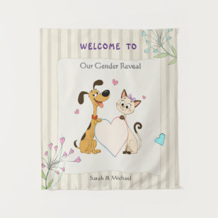  Dog & Cat Gender Reveal   Tapestry