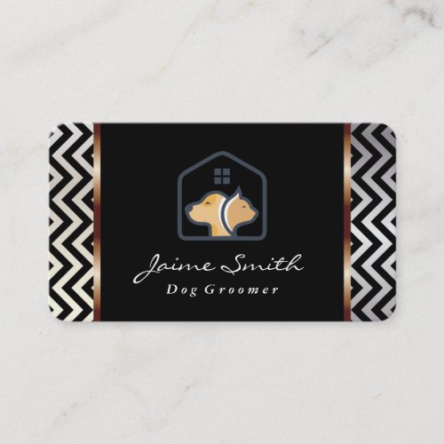 Dog Cat Home Logo | Pet Services Business Card