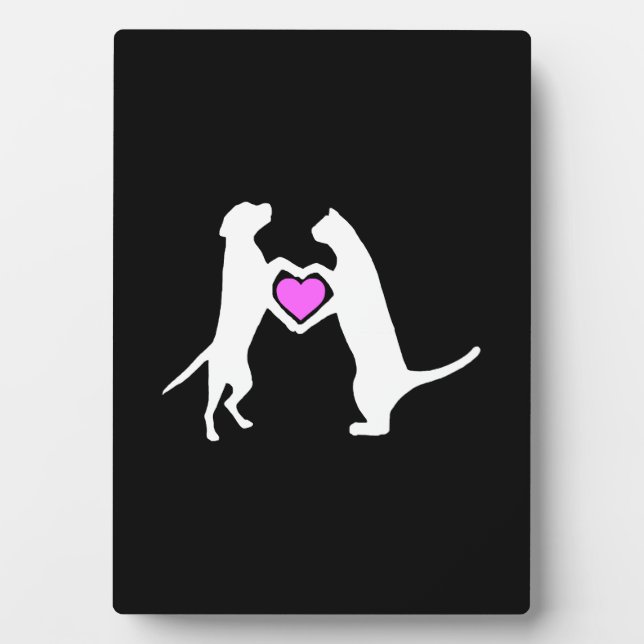 Dog Cat Love Plaque (Front)