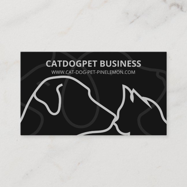Dog Cat Mobile Bath Service Business Card