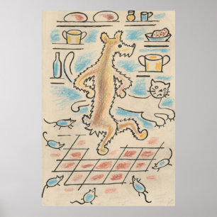 Dog, Cat & Mouse Poster