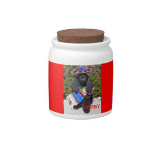 DOG, CAT,  OR CANDY  PERSONALIZED CANISTER JAR