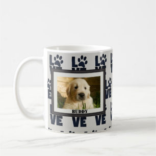 Dog Cat Paw Prints Pet Photo Coffee Mug