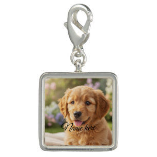 Dog cat pet name photo template simple minimal charm