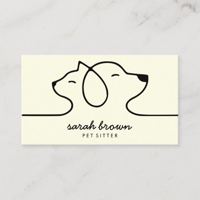 Dog Cat Pet Travel Agent Business Card