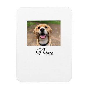 Dog cat photo add pet name cu custom personalized magnet