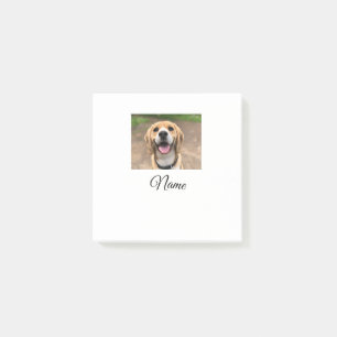 Dog cat photo add pet name cu custom personalized post-it notes