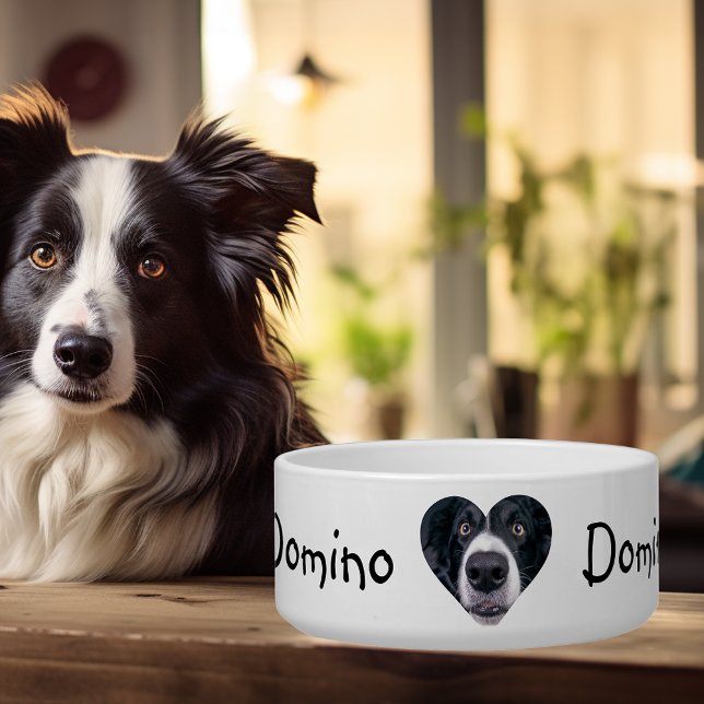 Dog Cat Photo Heart Custom  Pet Bowl (Creator Uploaded)