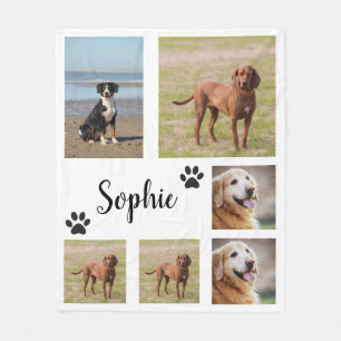 Dog Cat Picture Bedding Blanket With Text, Customi