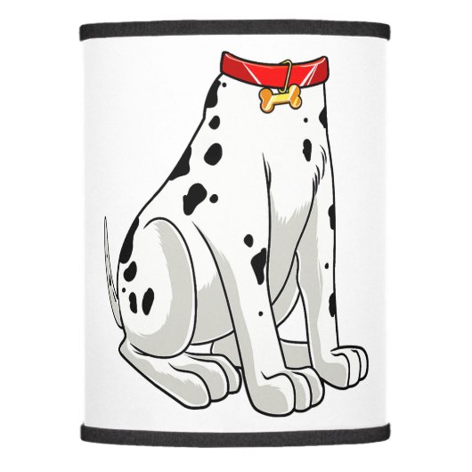 Dog Catcher Costume Dalmatian Easy Family Costume Lamp Shade (Front)