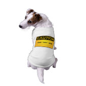 DOG CAUTIONS - Personalized Text Tee (Back)