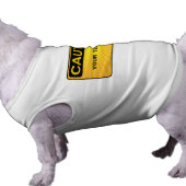 DOG CAUTIONS - Personalized Text Tee (Side)