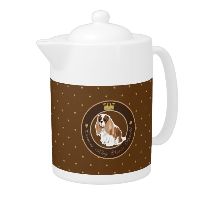 Dog  Cavalier King Charles Spaniel Teapot (Right)