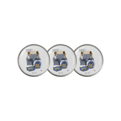 Dog Chasing Dream Golf Ball Markers
