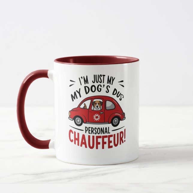 Dog Chauffeur Mug (Left)