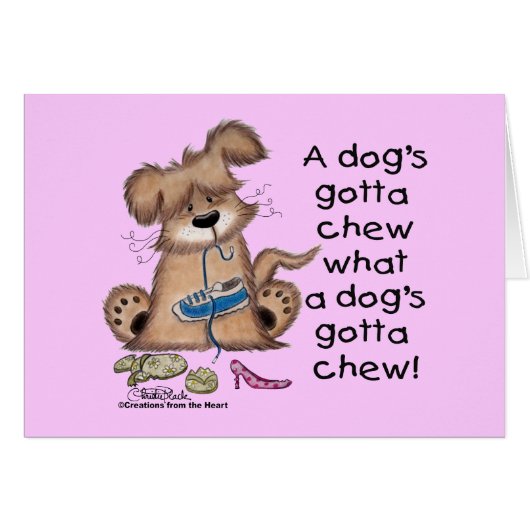 Dog Chews Shoes Cards (Front Horizontal)
