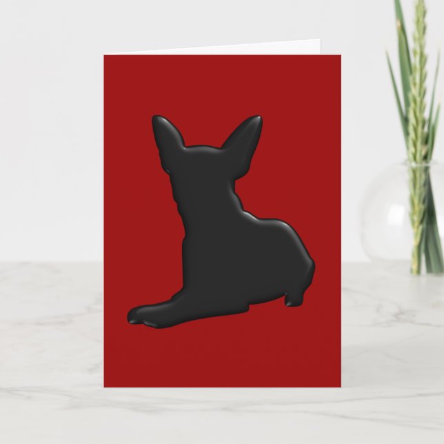 Dog Chihuahua Holiday Card (Front)