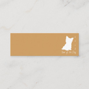 Dog Chinese New Year 2018 choose color Business C Mini Business Card