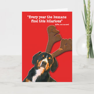 Dog Christmas Card - Humans find this hilarious