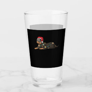Dog Christmas Classic T-Shirt_1 Glass