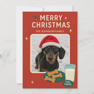 Dog Christmas Cookie Christmas Card 