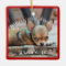 Dog Christmas Ornaments Square Personalized Photo