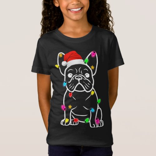 Dog Christmas Pajamas T shirt Funny Dog Light Tre T_Shirt