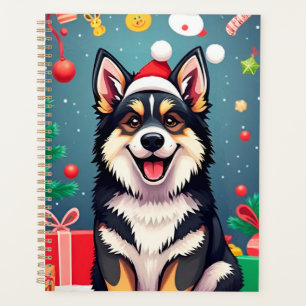 🎁Dog Christmas Planner Santa Hat Holiday Gift ✨