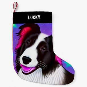 DOG Christmas Stocking with name.