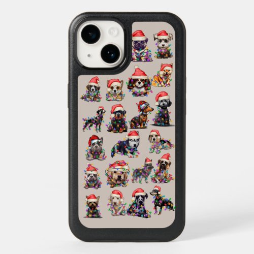 Dog Christmas Tree Light Photo Apple X11121314 OtterBox iPhone 14 Case