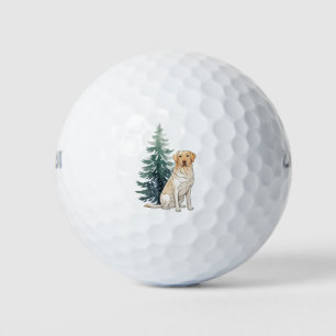 Dog Christmas Tree Party Dog Lover Xmas Golf Balls