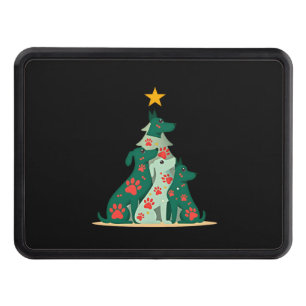 Dog Christmas Tree Shirt - Dog Christmas (3) Hitch Cover