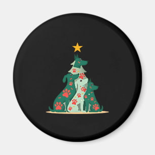 Dog Christmas Tree Shirt - Dog Christmas (3) Magnet