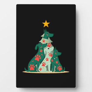 Dog Christmas Tree Shirt - Dog Christmas (3) Plaque