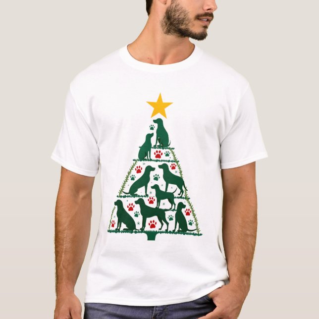 Dog Christmas Tree Shirt - Dog Christmas (4) (Front)