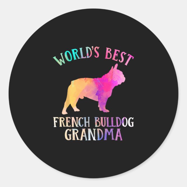 Dog  classic round sticker (Front)