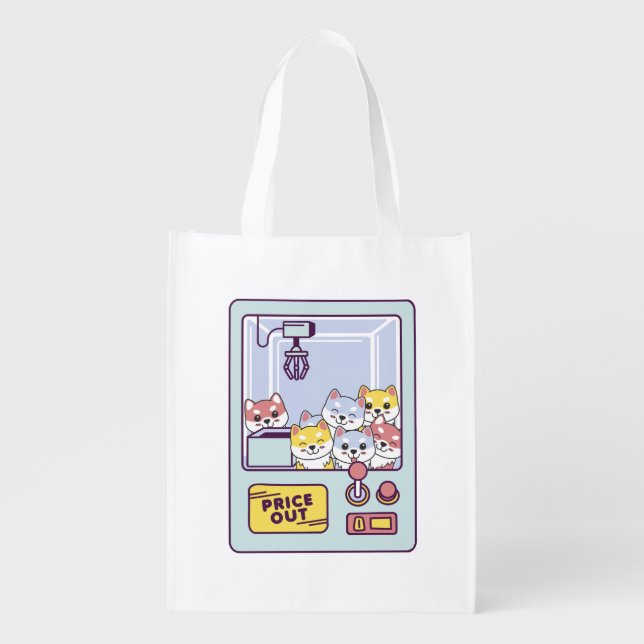 DOG CLAW MACHINE GROCERY BAG (Front)