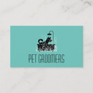 Dog Cleaner Pet Groomer Animal Services Business Card