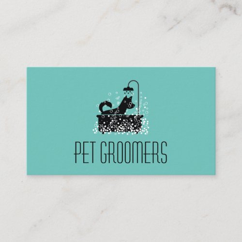 Dog Cleaner  Pet Groomer   Animal Services Business Card