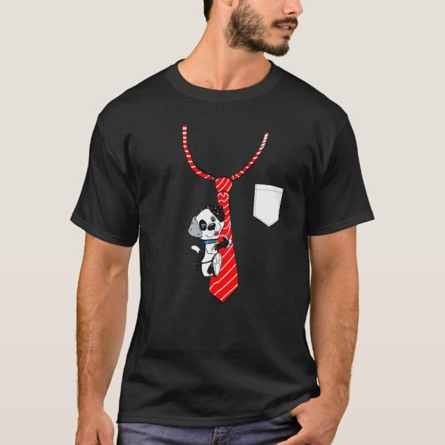 Dog Climbing On Tie  Graphic Tees & Cool (Front)