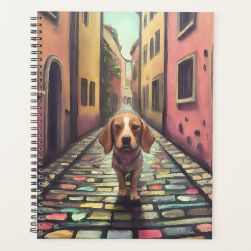 Dog Cobblestone Street Planner