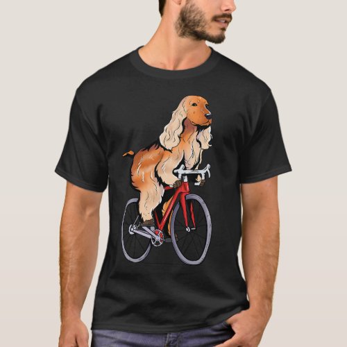 Dog Cocker Spaniel English Cocker Spaniel Riding B T_Shirt