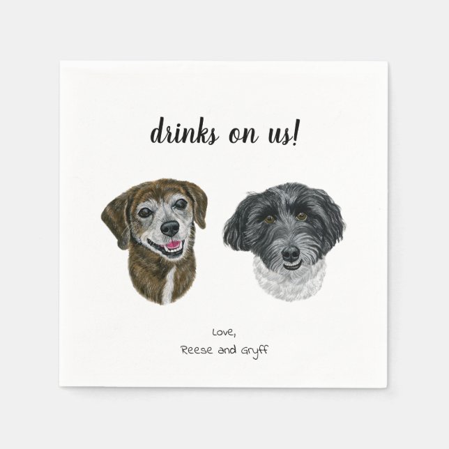 Dog Cocktail Napkins (Front)