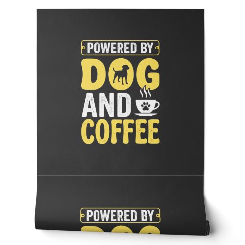 Dog Coffee Lover Powered By Design Wallpaper