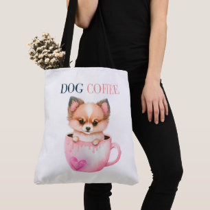 Dog Coffee Tote Bag