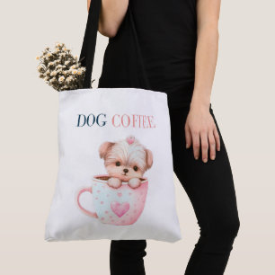 Dog Coffee Tote Bag