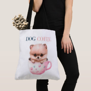 Dog Coffee Tote Bag