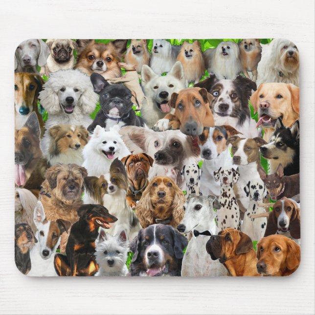 Dog Collage Mouse Pad (Front)